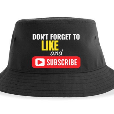 Like And Subscribe Vlogger Podcaster Influencer Sustainable Bucket Hat