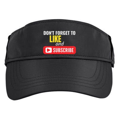 Like And Subscribe Vlogger Podcaster Influencer Adult Drive Performance Visor