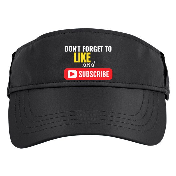 Like And Subscribe Vlogger Podcaster Influencer Adult Drive Performance Visor