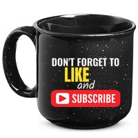 Like And Subscribe Vlogger Podcaster Influencer 15oz Campfire Ceramic Mug