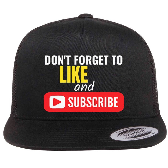 Like And Subscribe Vlogger Podcaster Influencer Flatbill Hat