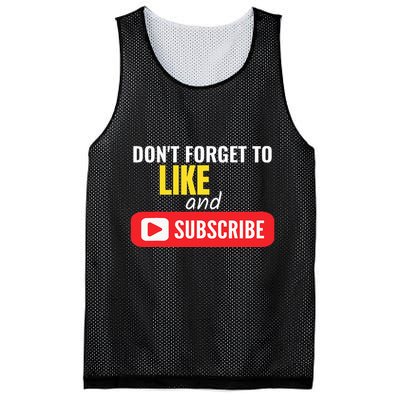 Like And Subscribe Vlogger Podcaster Influencer Mesh Reversible Basketball Jersey Tank