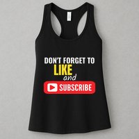 Like And Subscribe Vlogger Podcaster Influencer Womens Tank Top