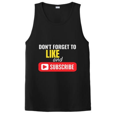 Like And Subscribe Vlogger Podcaster Influencer PosiCharge Competitor Tank