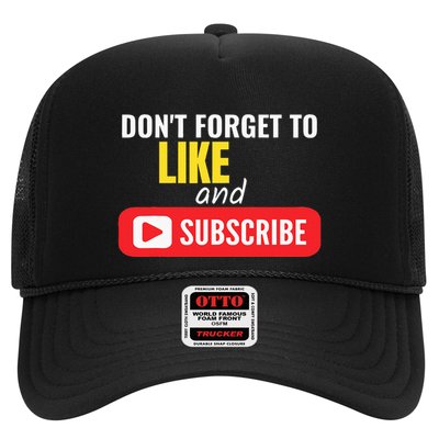 Like And Subscribe Vlogger Podcaster Influencer Trucker Hat