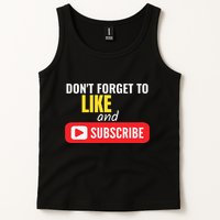 Like And Subscribe Vlogger Podcaster Influencer Tank Top