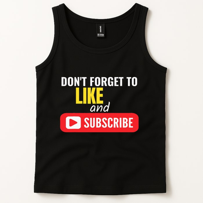 Like And Subscribe Vlogger Podcaster Influencer Tank Top