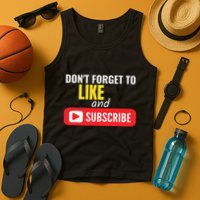 Like And Subscribe Vlogger Podcaster Influencer Tank Top