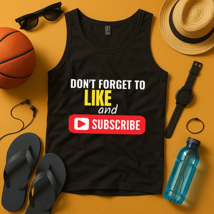 Like And Subscribe Vlogger Podcaster Influencer Tank Top
