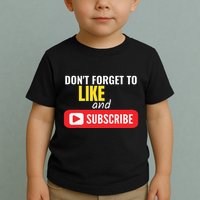 Like And Subscribe Vlogger Podcaster Influencer Toddler T-Shirt