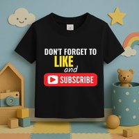 Like And Subscribe Vlogger Podcaster Influencer Toddler T-Shirt