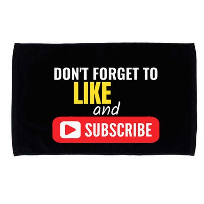 Like And Subscribe Vlogger Podcaster Influencer Microfiber Hand Towel