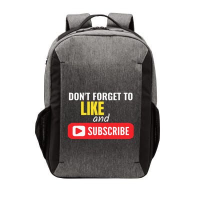 Like And Subscribe Vlogger Podcaster Influencer Vector Backpack
