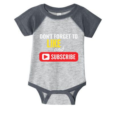 Like And Subscribe Vlogger Podcaster Influencer Infant Baby Jersey Bodysuit