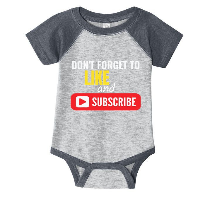 Like And Subscribe Vlogger Podcaster Influencer Infant Baby Jersey Bodysuit