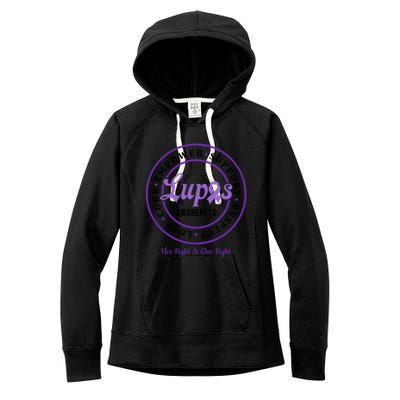 Lupus Awareness Support Team Gift Women's Fleece Hoodie