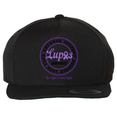 Lupus Awareness Support Team Gift Wool Snapback Cap