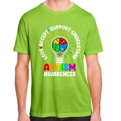 Love Accept Support Understand Autism Awareness Month Gift Adult ChromaSoft Performance T-Shirt