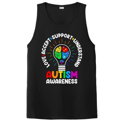 Love Accept Support Understand Autism Awareness Month Gift PosiCharge Competitor Tank