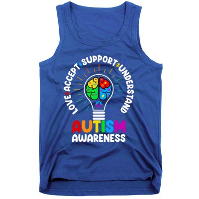 Love Accept Support Understand Autism Awareness Month Gift Tank Top