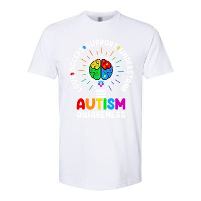 Love Accept Support Understand Autism Awareness Month Gift Softstyle CVC T-Shirt