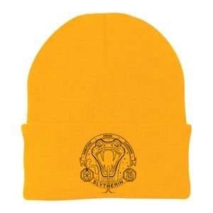 Line Art Snake Knit Cap Winter Beanie