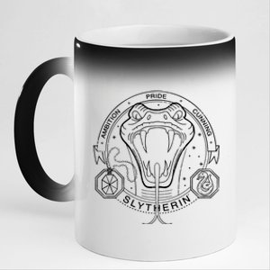 Line Art Snake 11oz Black Color Changing Mug