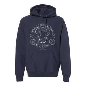 Line Art Snake Premium Hoodie