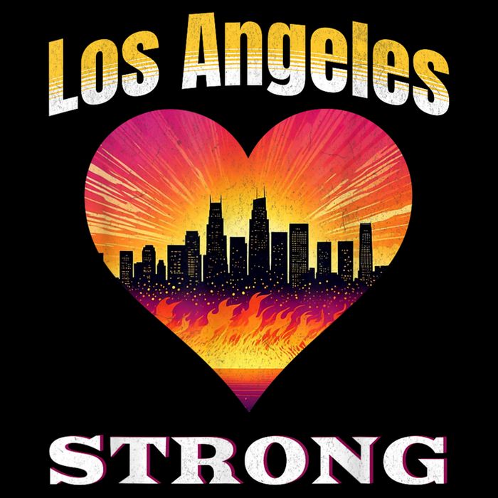 Los Angeles Strong Pray For La County Support California Drawstring Bag