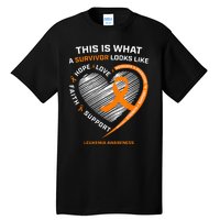 Leukemia Awareness Survivor Gifts Tall T-Shirt