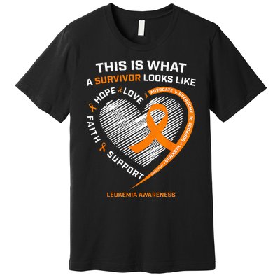 Leukemia Awareness Survivor Gifts Premium T-Shirt