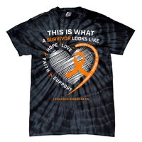 Leukemia Awareness Survivor Gifts Tie-Dye T-Shirt