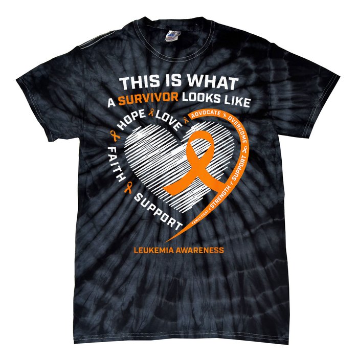 Leukemia Awareness Survivor Gifts Tie-Dye T-Shirt