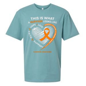 Leukemia Awareness Survivor Gifts Sueded Cloud Jersey T-Shirt