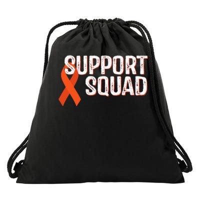 Leukemia Awareness Support Squad Drawstring Bag