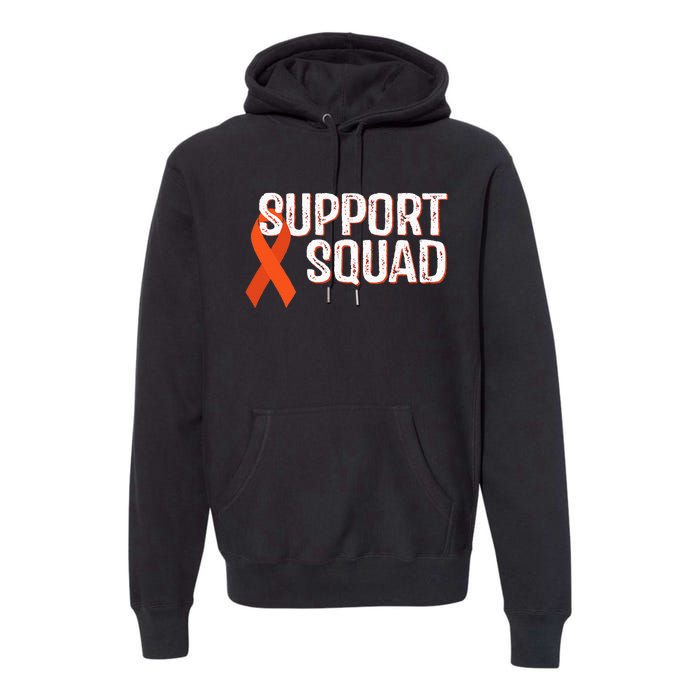 Leukemia Awareness Support Squad Premium Hoodie