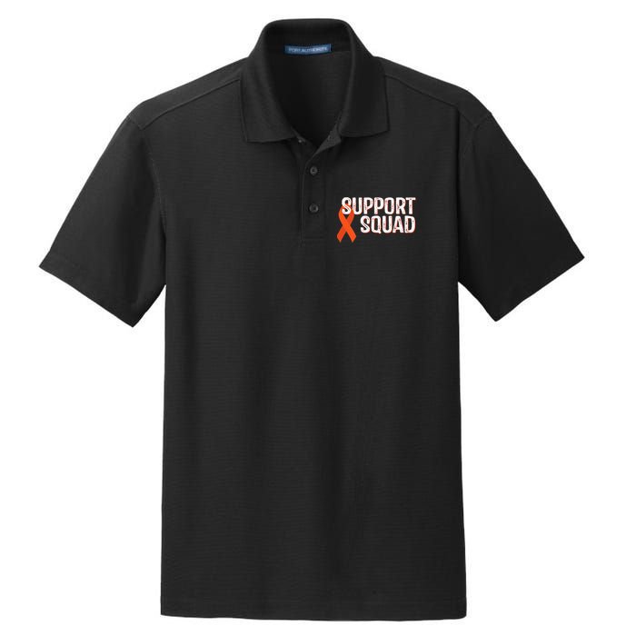 Leukemia Awareness Support Squad Dry Zone Grid Polo