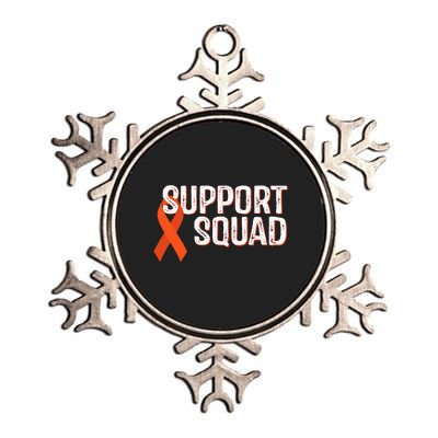 Leukemia Awareness Support Squad Metallic Star Ornament