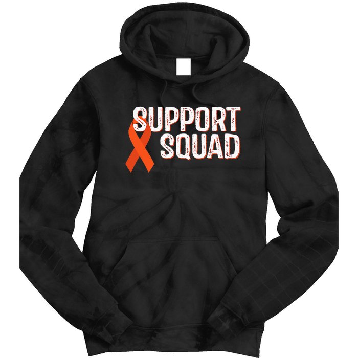 Leukemia Awareness Support Squad Tie Dye Hoodie