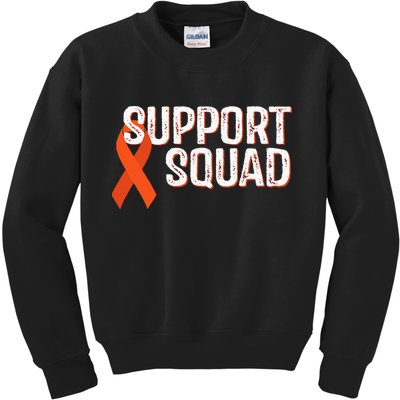 Leukemia Awareness Support Squad Kids Sweatshirt