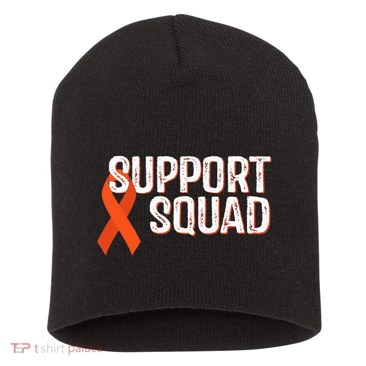 Leukemia Awareness Support Squad Short Acrylic Beanie