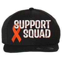 Leukemia Awareness Support Squad Wool Snapback Cap