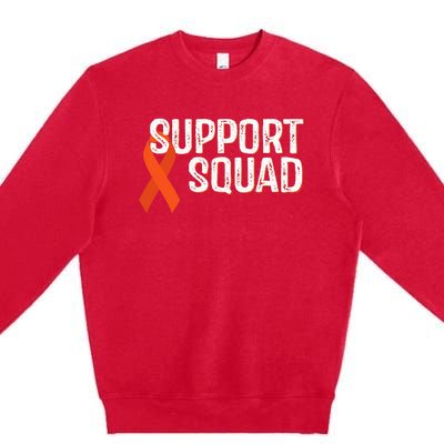 Leukemia Awareness Support Squad Premium Crewneck Sweatshirt