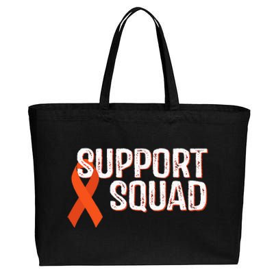 Leukemia Awareness Support Squad Cotton Canvas Jumbo Tote