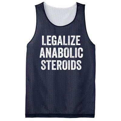 Legalize Anabolic Steroids Funny Athlete Mesh Reversible Basketball Jersey Tank