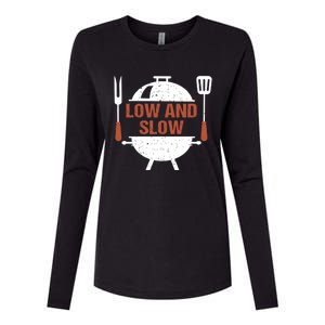 Low And Slow Bbq Grill Barbecue Cute Gift Womens Cotton Relaxed Long Sleeve T-Shirt