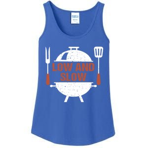 Low And Slow Bbq Grill Barbecue Cute Gift Ladies Essential Tank