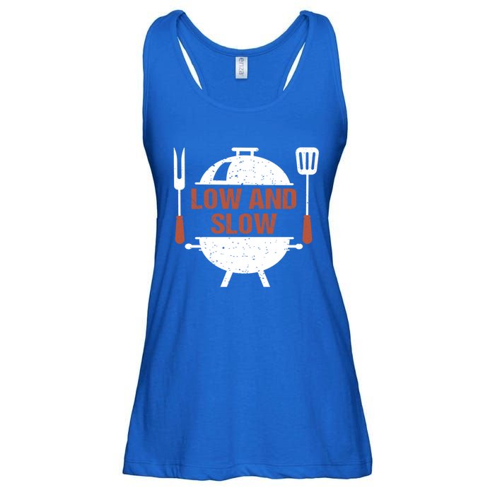 Low And Slow Bbq Grill Barbecue Cute Gift Ladies Essential Flowy Tank