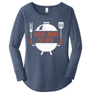 Low And Slow Bbq Grill Barbecue Cute Gift Women's Perfect Tri Tunic Long Sleeve Shirt