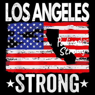 Los Angeles Strong Palisades Strong Flag T-Shirt